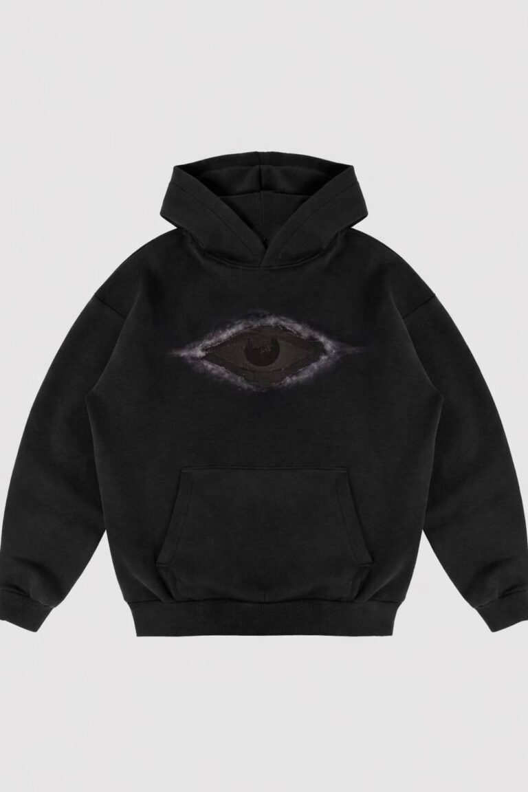 pBe black oversized hoodie «cyclops v3» (при наведении)