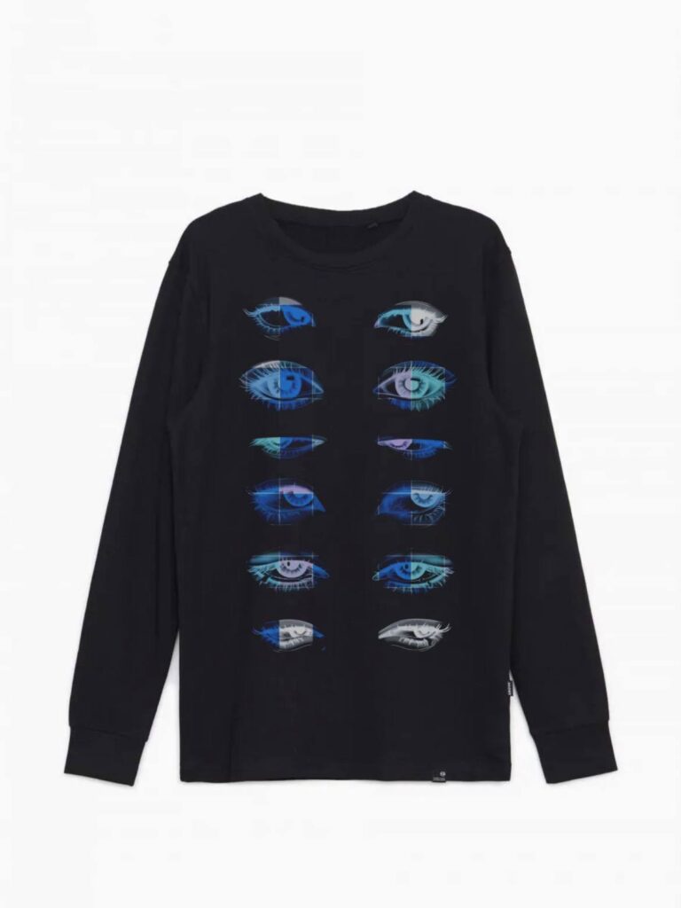 «OPEN YOUR EYES” long sleeve (при наведении)