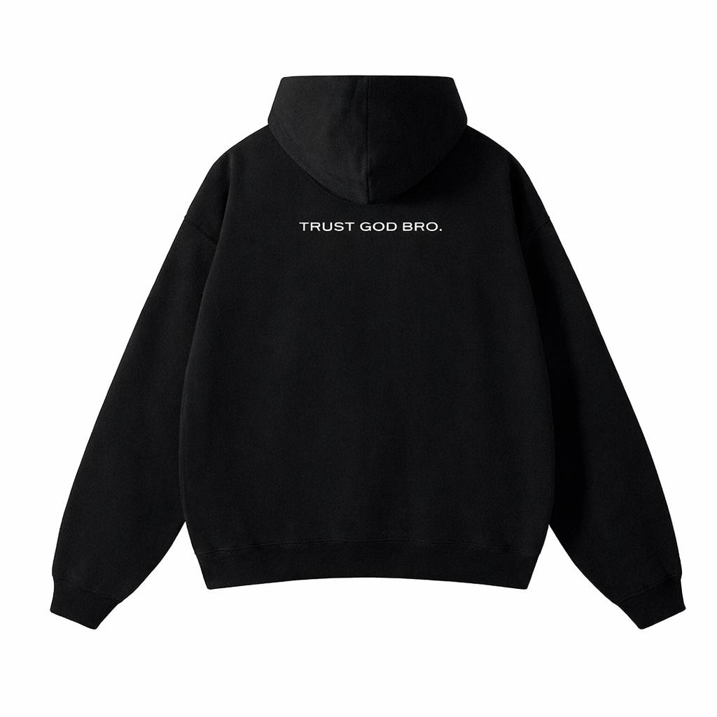 «pBe.clo» black oversized hoodie (при наведении)